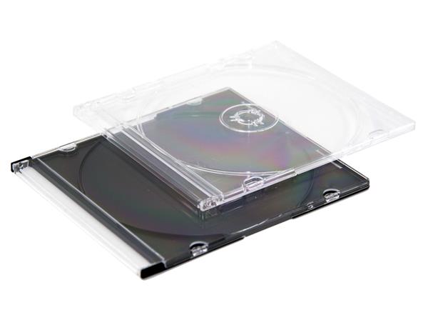 Caixa plástica CD Slim e múltipla